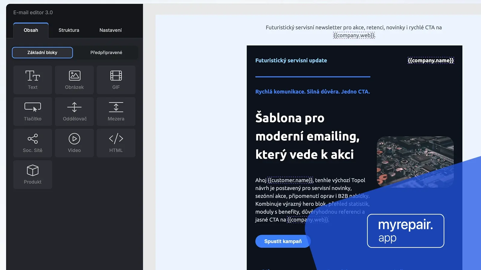 Posílejte newslettery v servisní aplikaci
