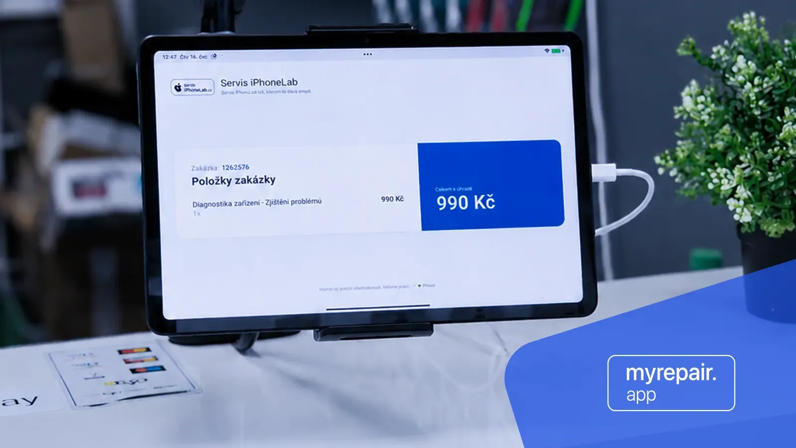 Informační monitor pro zákazníky