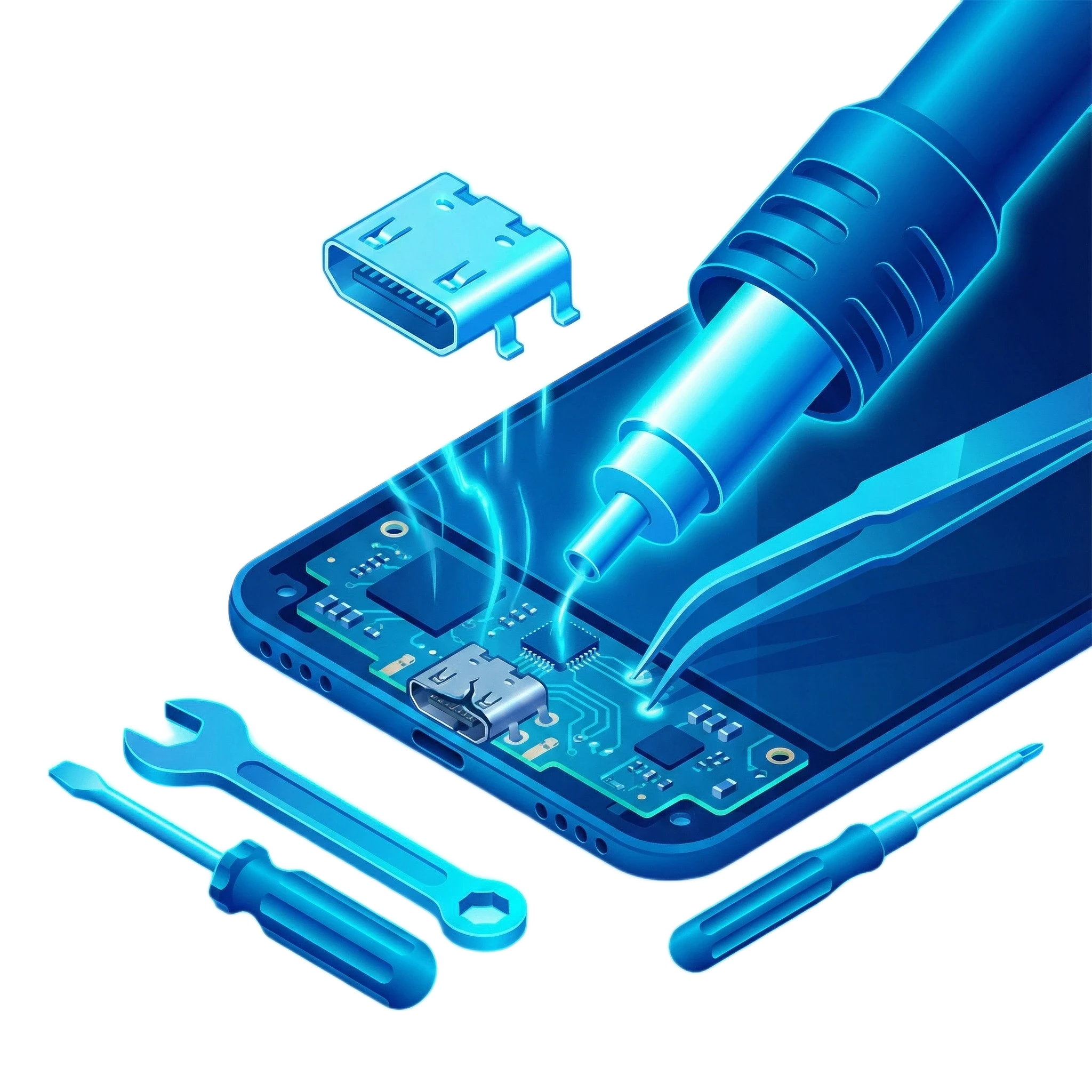 Výměna dobíjecího konektoru - 